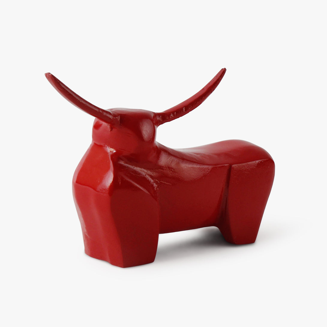 Abstract Bison Sculpture