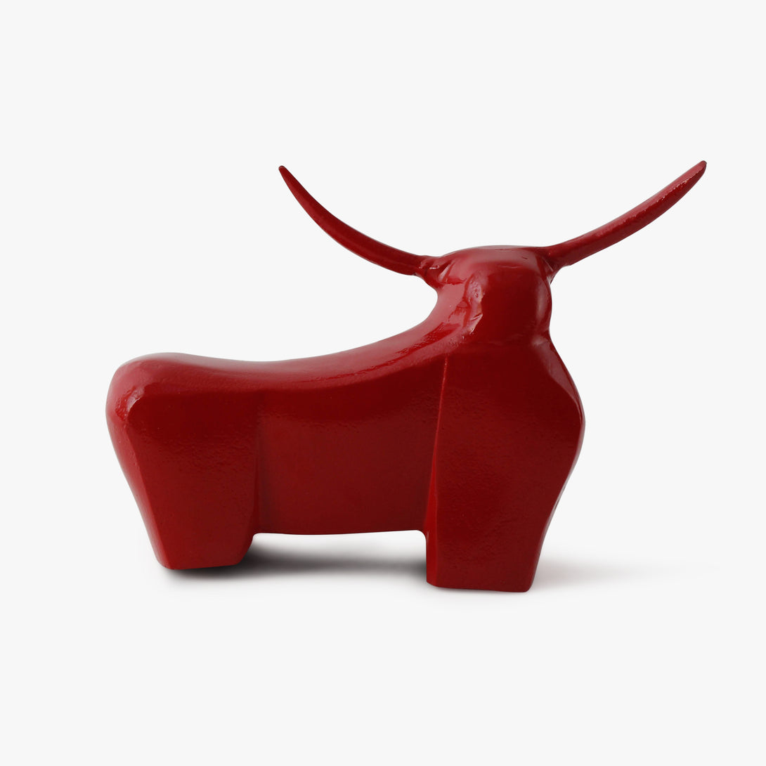 Abstract Bison Sculpture