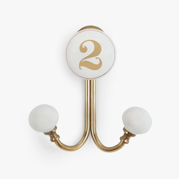 Numbered Nook Wall Hook