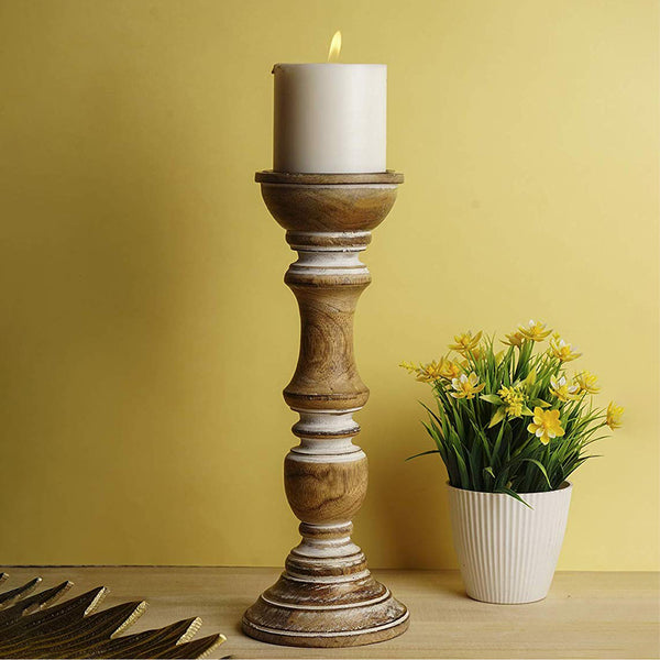 Tempest Wooden Candle Stand