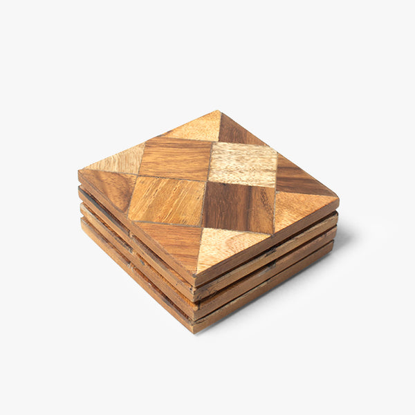 Square Rhombus String Coasters