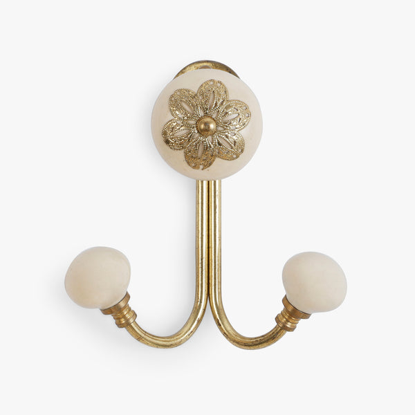 Charismatic Ceramic Filigree Wall Hook