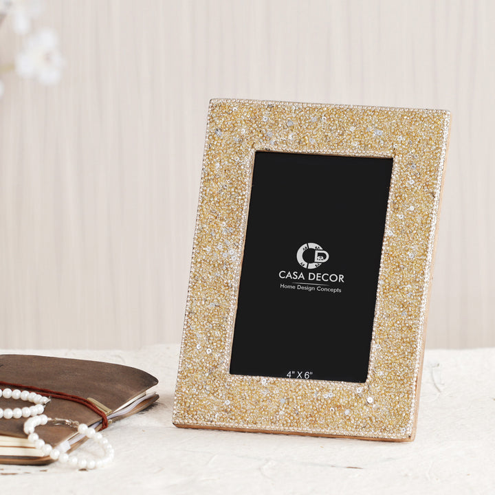 Bedazzled Beaded Photo Frame
