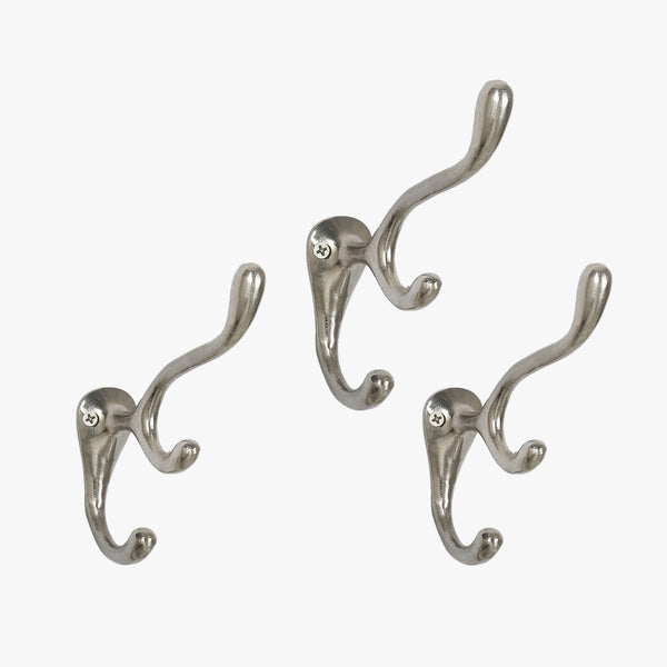 Silver Antler Dual Hook Set