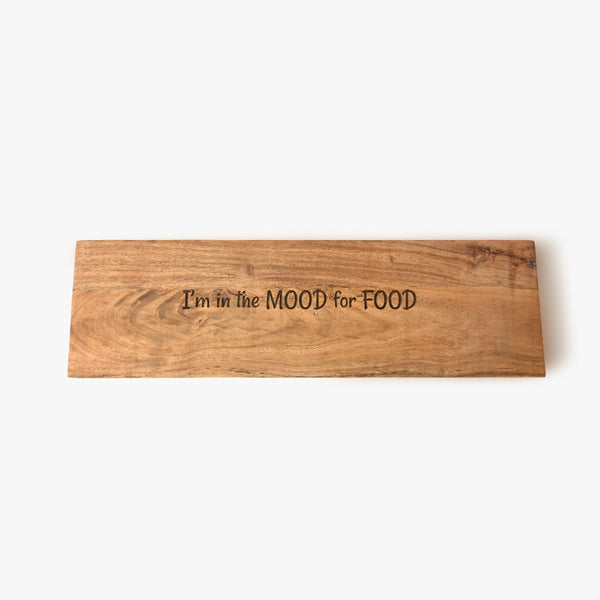 Foody Mood Wooden Platter