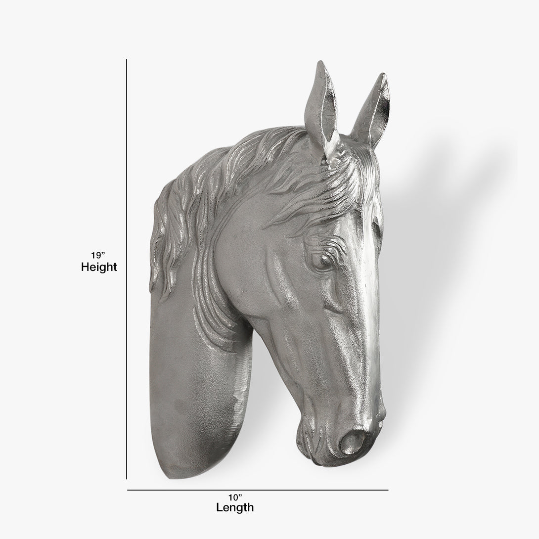 Silver Stallion Wall Accent