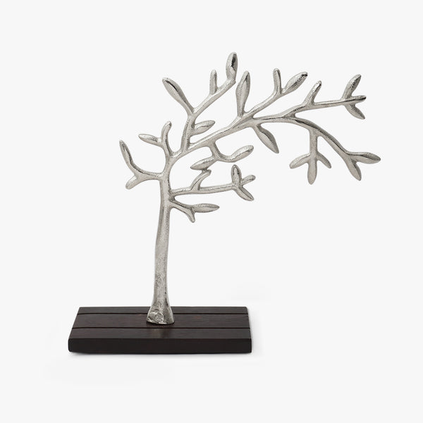 Silver Abstract Tree Artifact