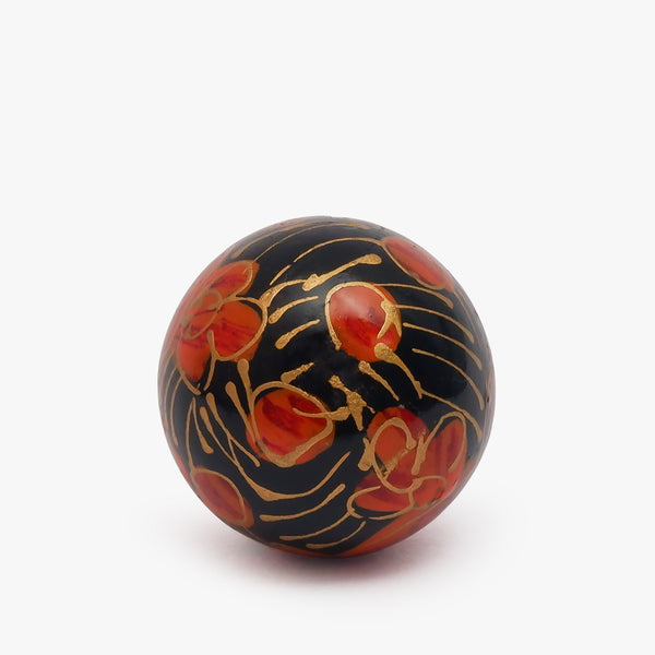 Shanghai Red Floral Knobs (Set Of 6)