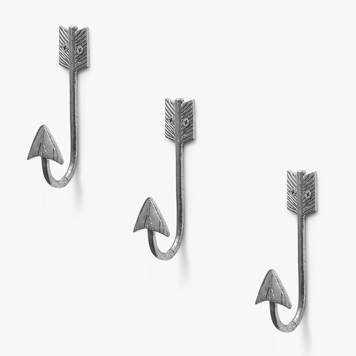 Metal Arrow Wall Hook Set