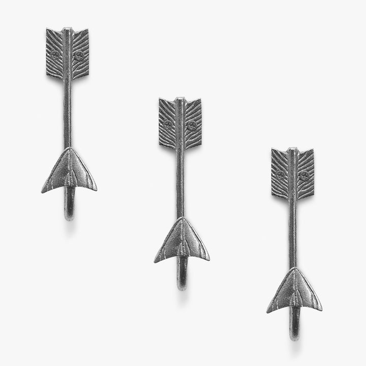 Metal Arrow Wall Hook Set