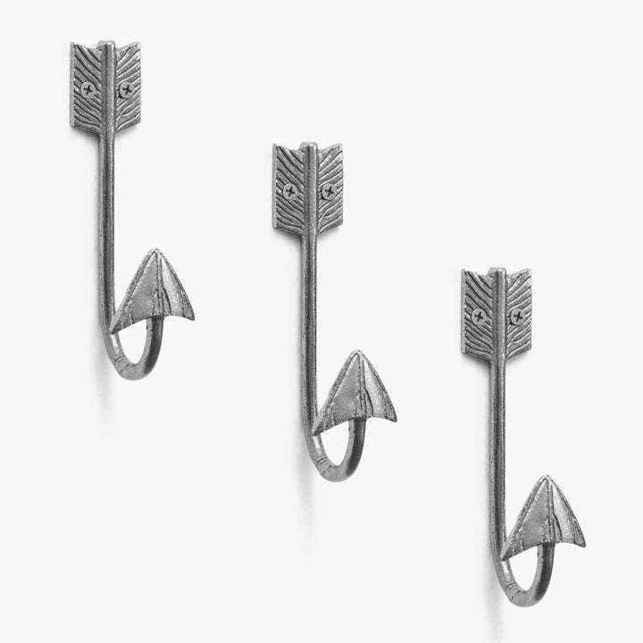 Metal Arrow Wall Hook Set