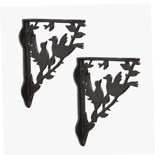 Black Eden Garden Wall Brackets (Set of 2)