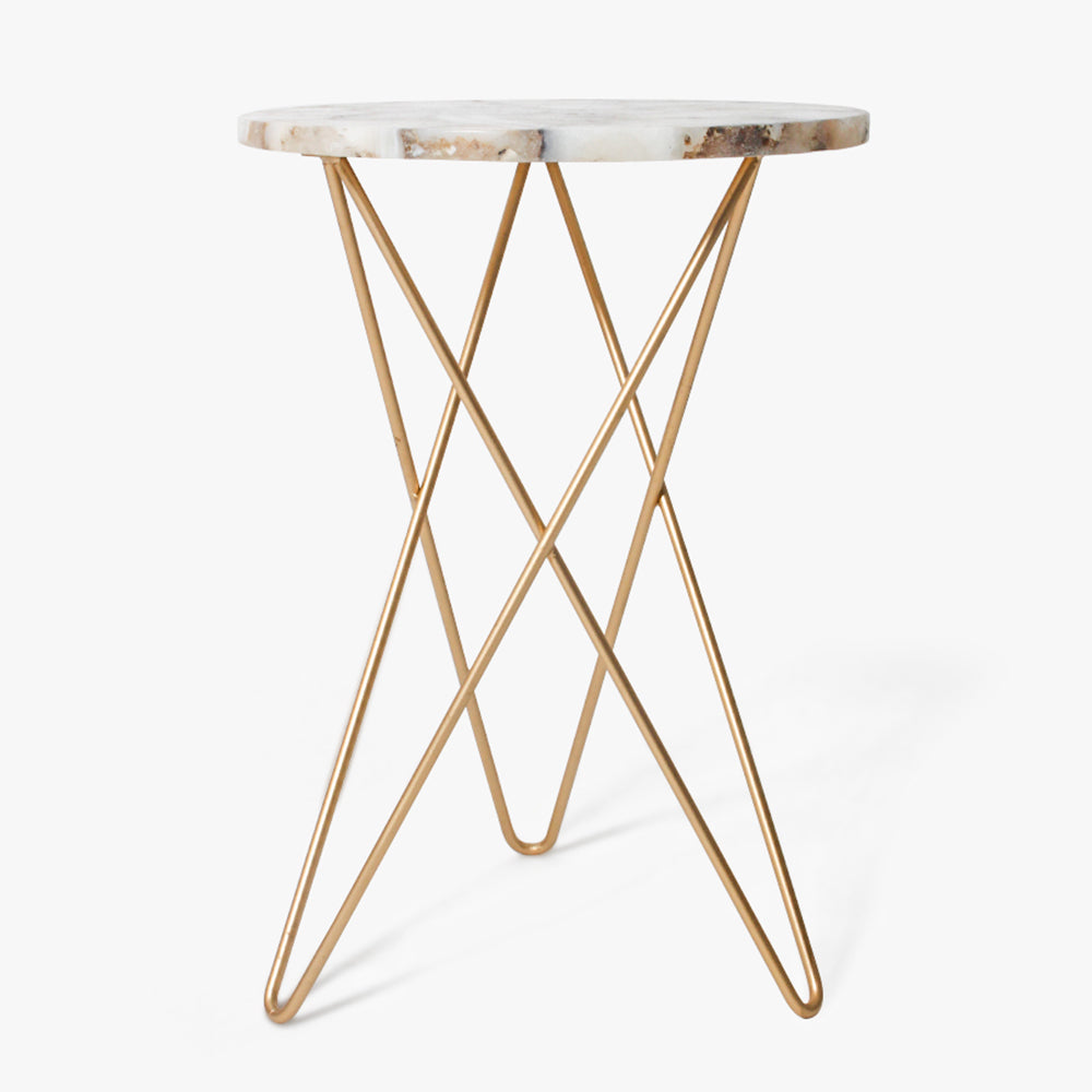 Ecstasy Agate Accent Table