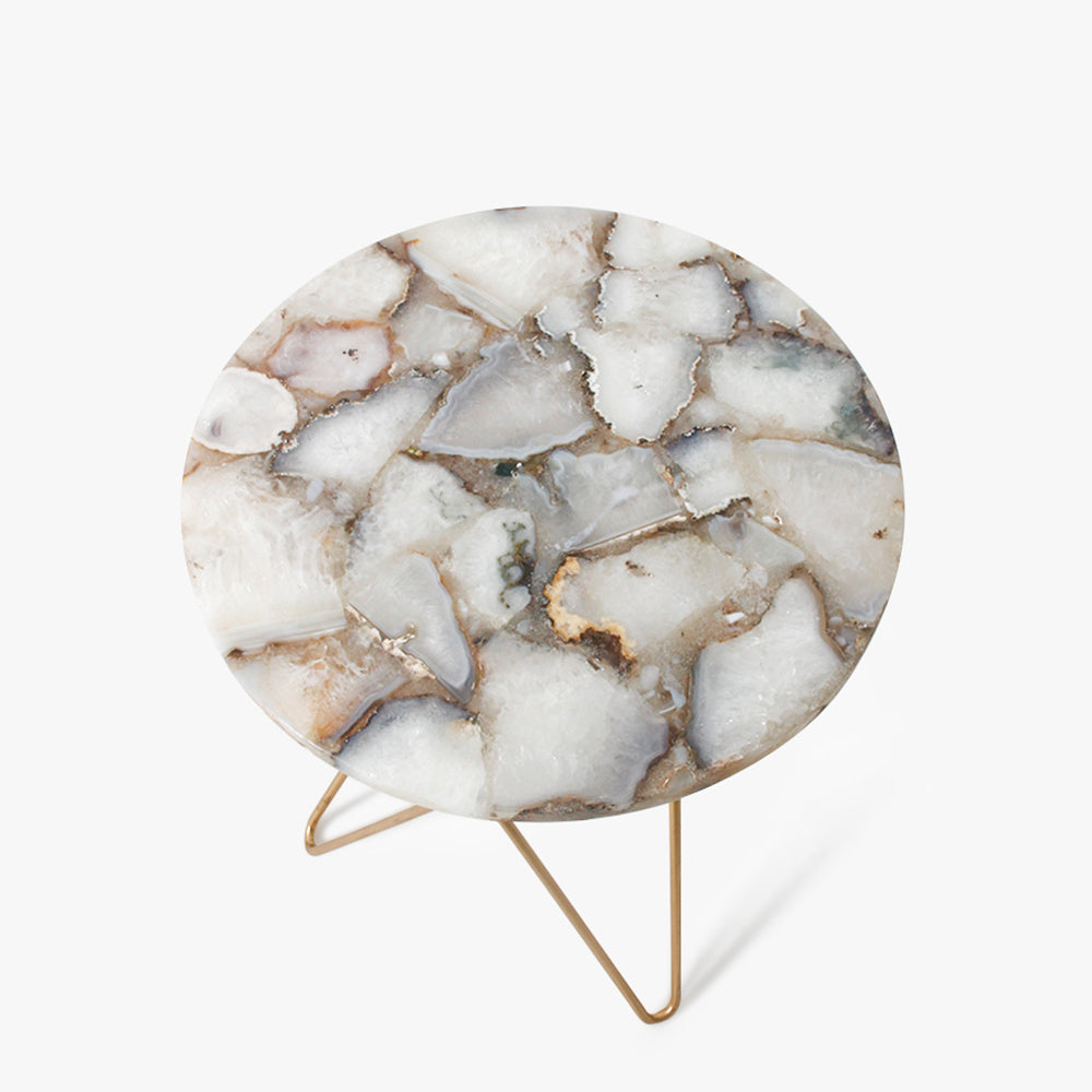 Ecstasy Agate Accent Table