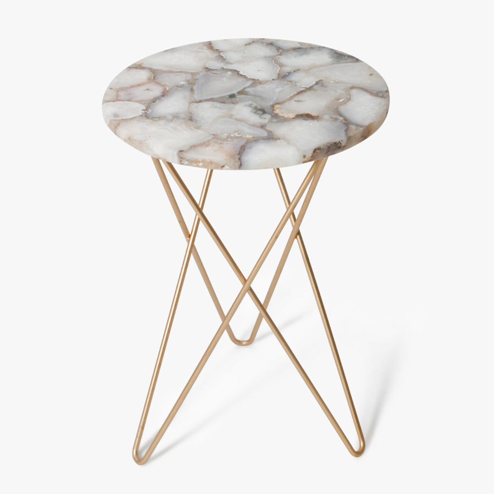 Ecstasy Agate Accent Table