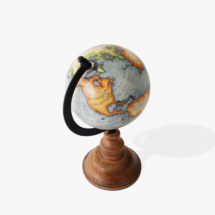 Contemporary Poppy World Globe