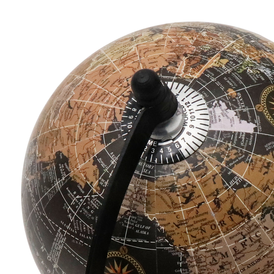 Contemporary Poppy World Globe