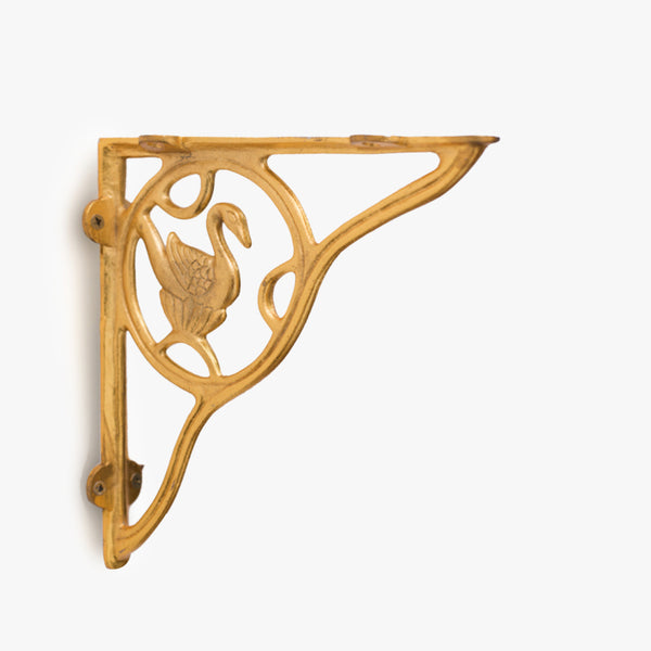 Golden Swan Wall Brackets (Set Of 2)