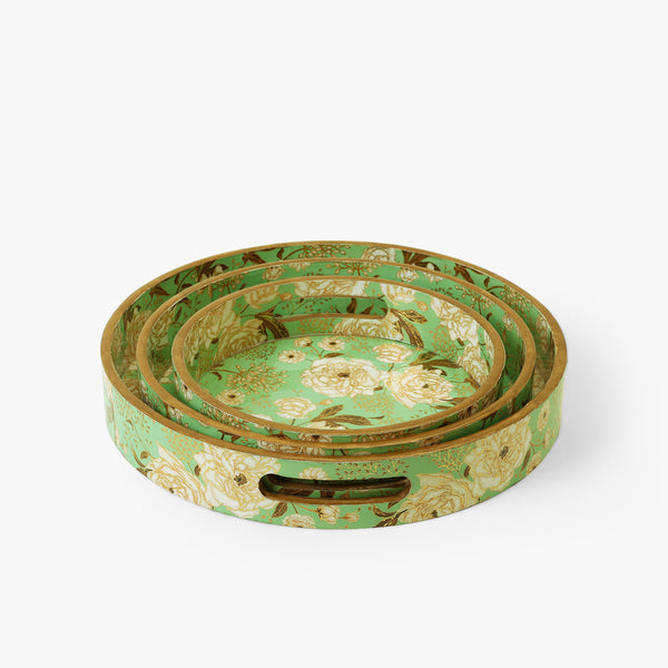 Botanical Bliss Enamel Tray Set
