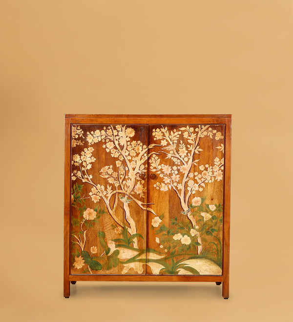 Tree Painted Cabinet