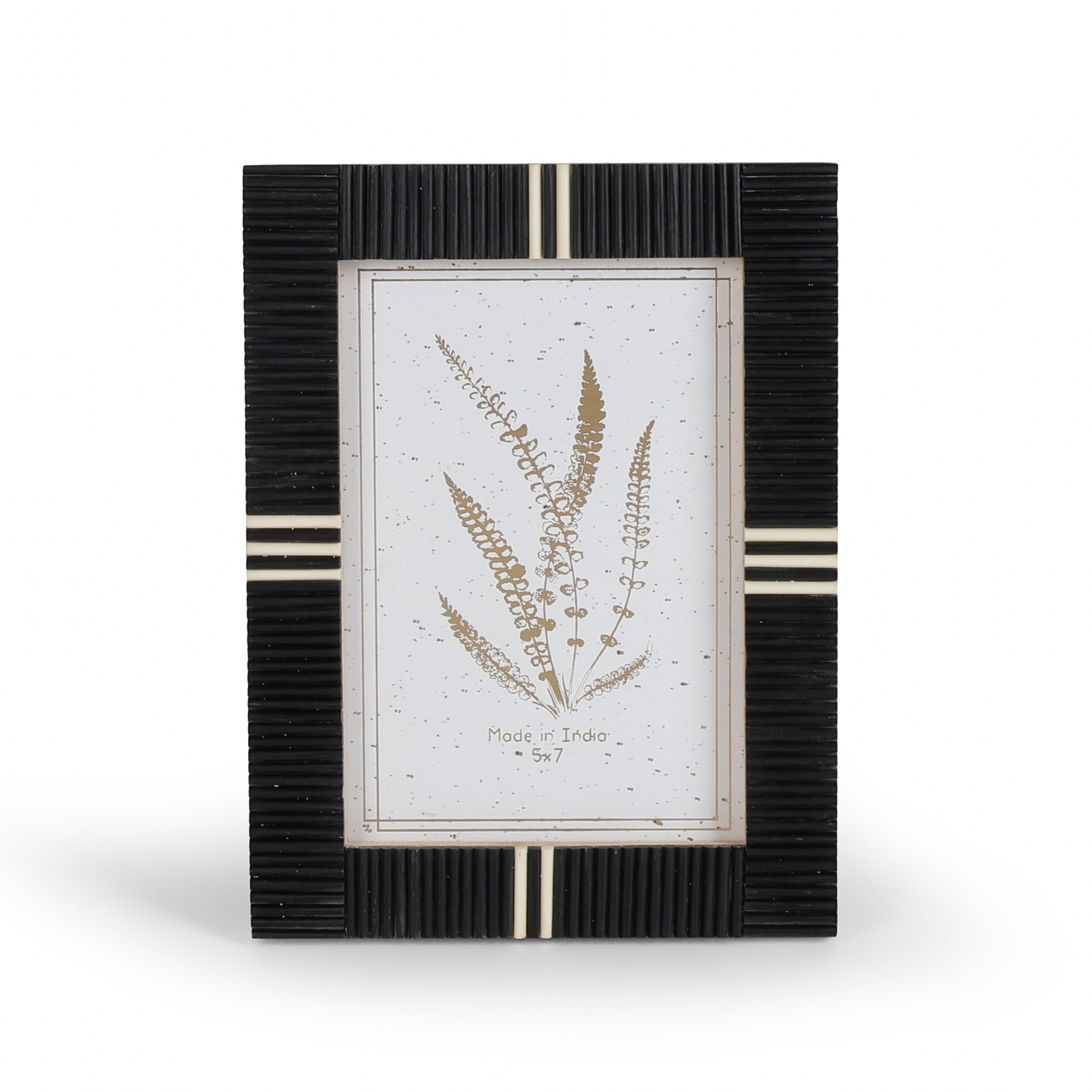 Black Textured Photo Frame for Table Decor, Shelf Styling and Memory Display