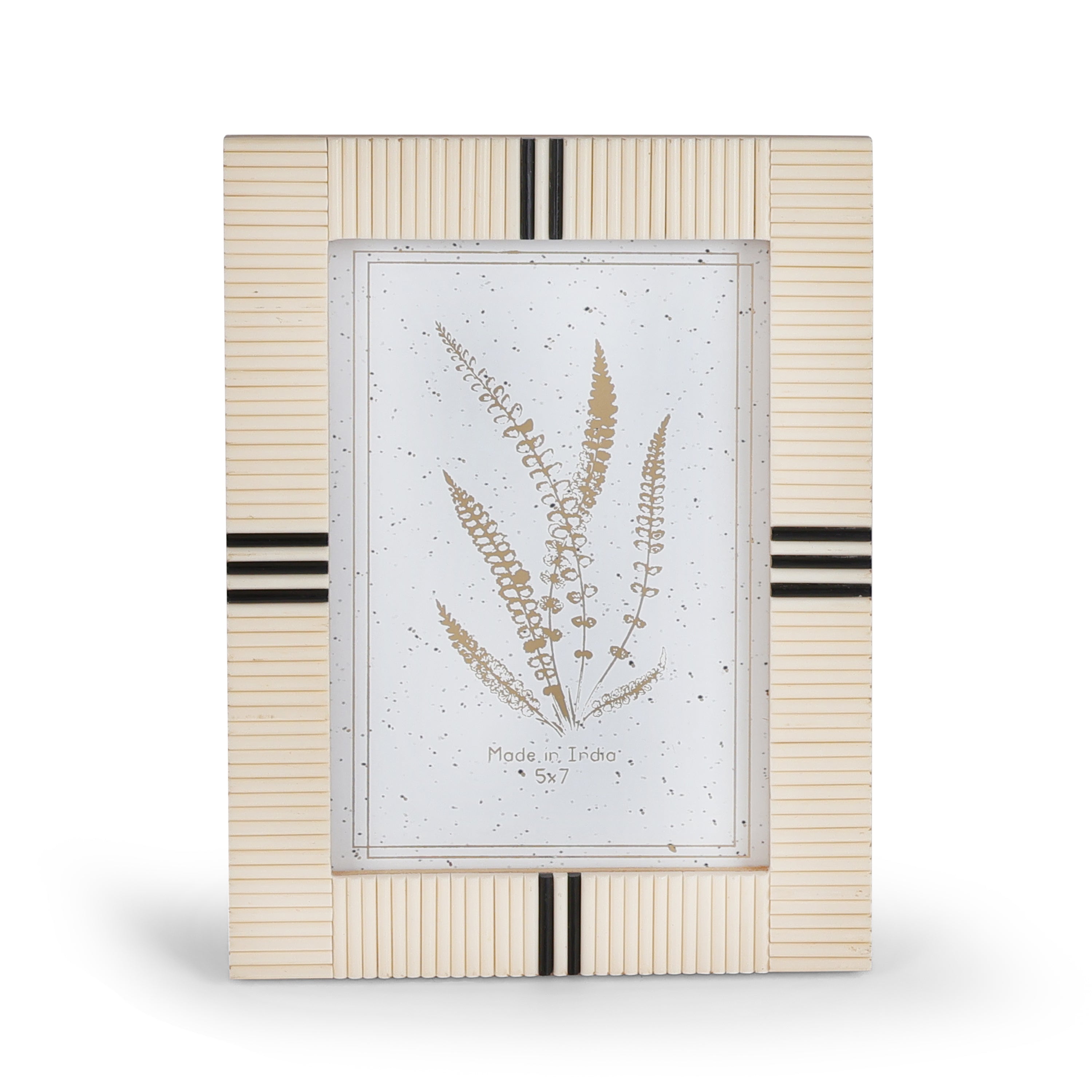 Ivory Textured Photo Frame for Table Decor, Shelf Styling and Memory Display
