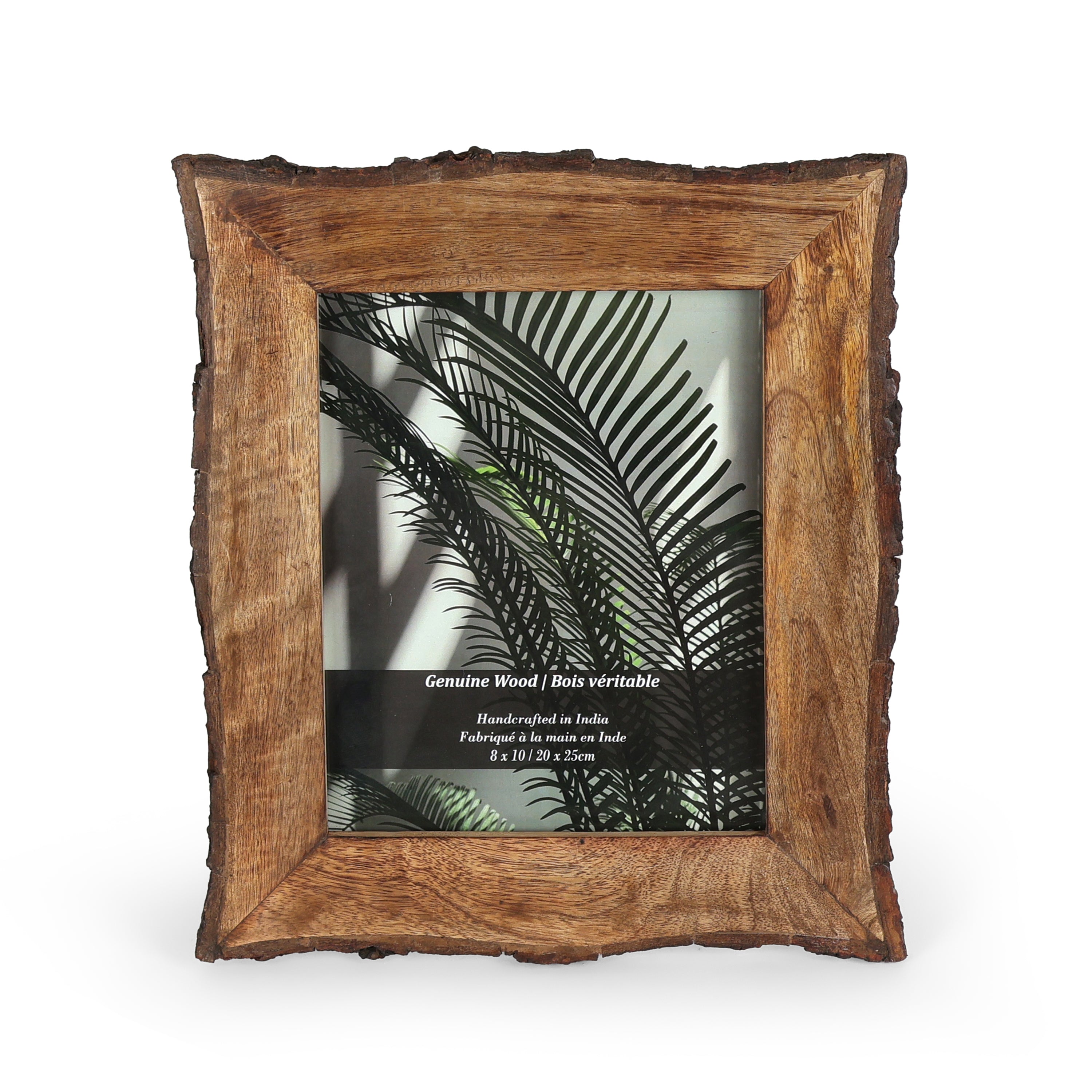 Rustic Bark Edge Wooden Photo Frame for Table Decor and Memory Display ...