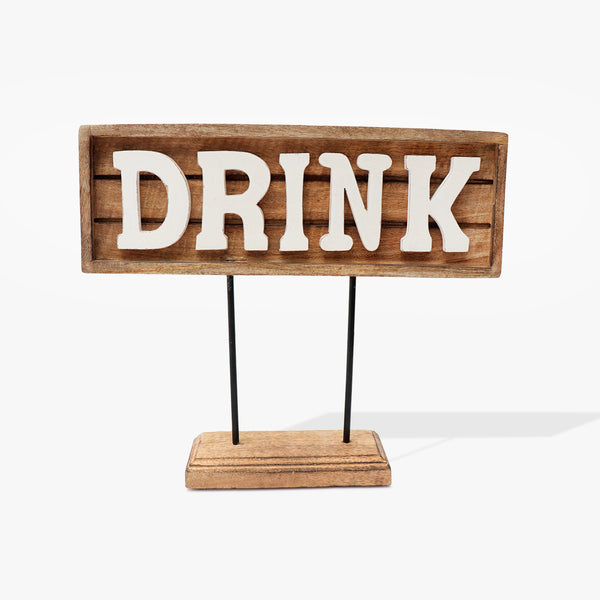 Floating DRINK Scripted Accent