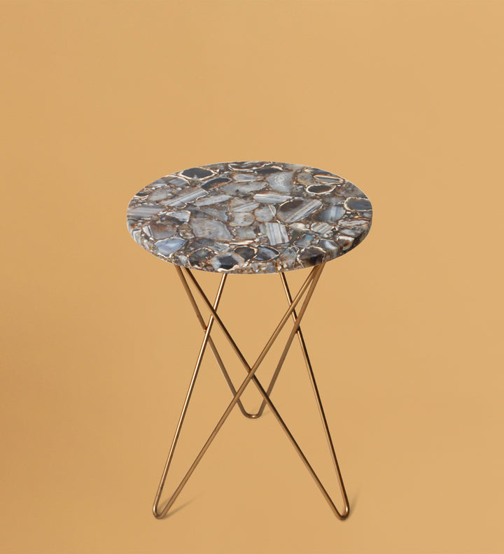 Home Luna Agate Accent Table