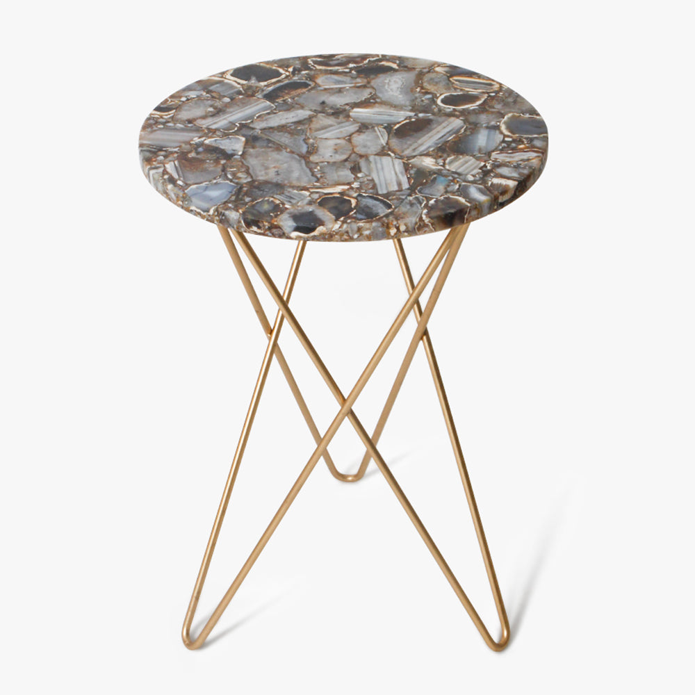 Luna Agate Accent Table