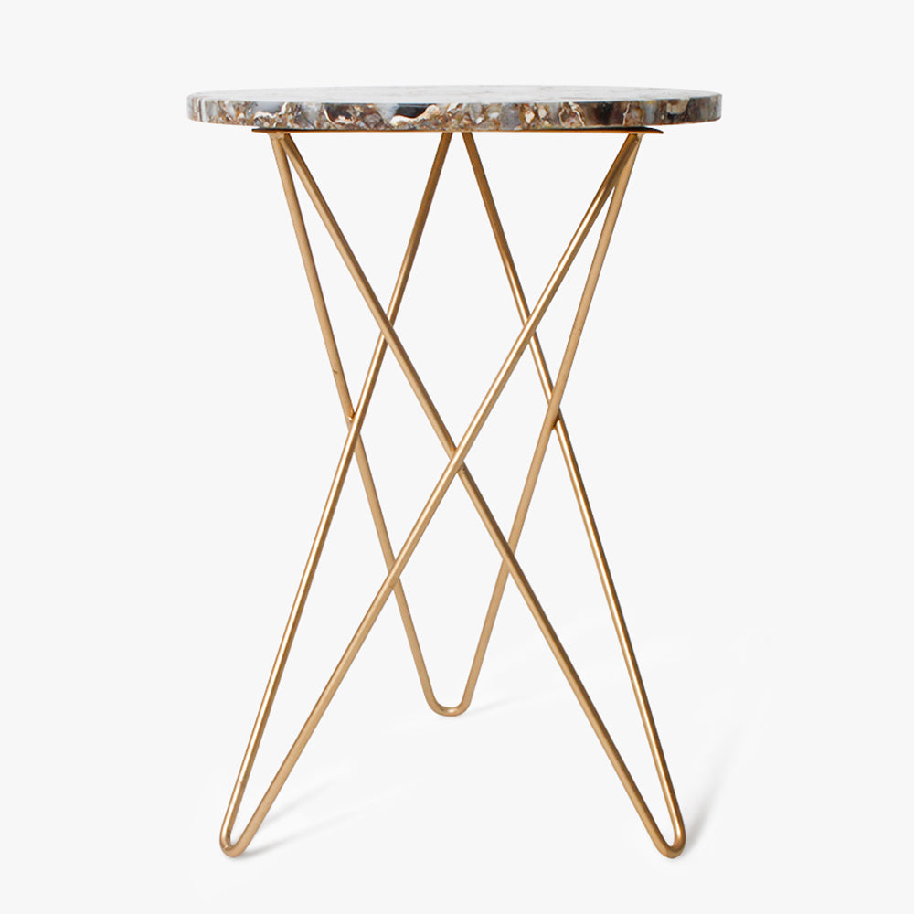 Luna Agate Accent Table
