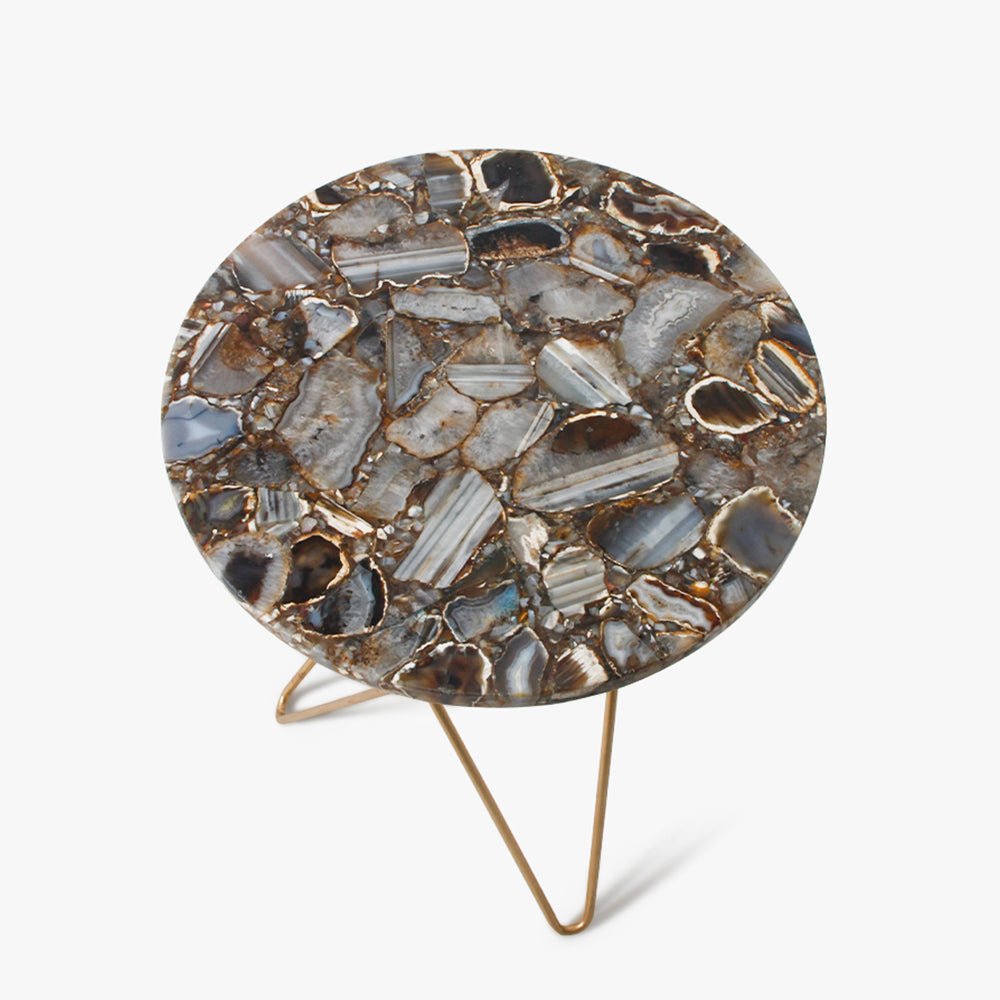Luna Agate Accent Table