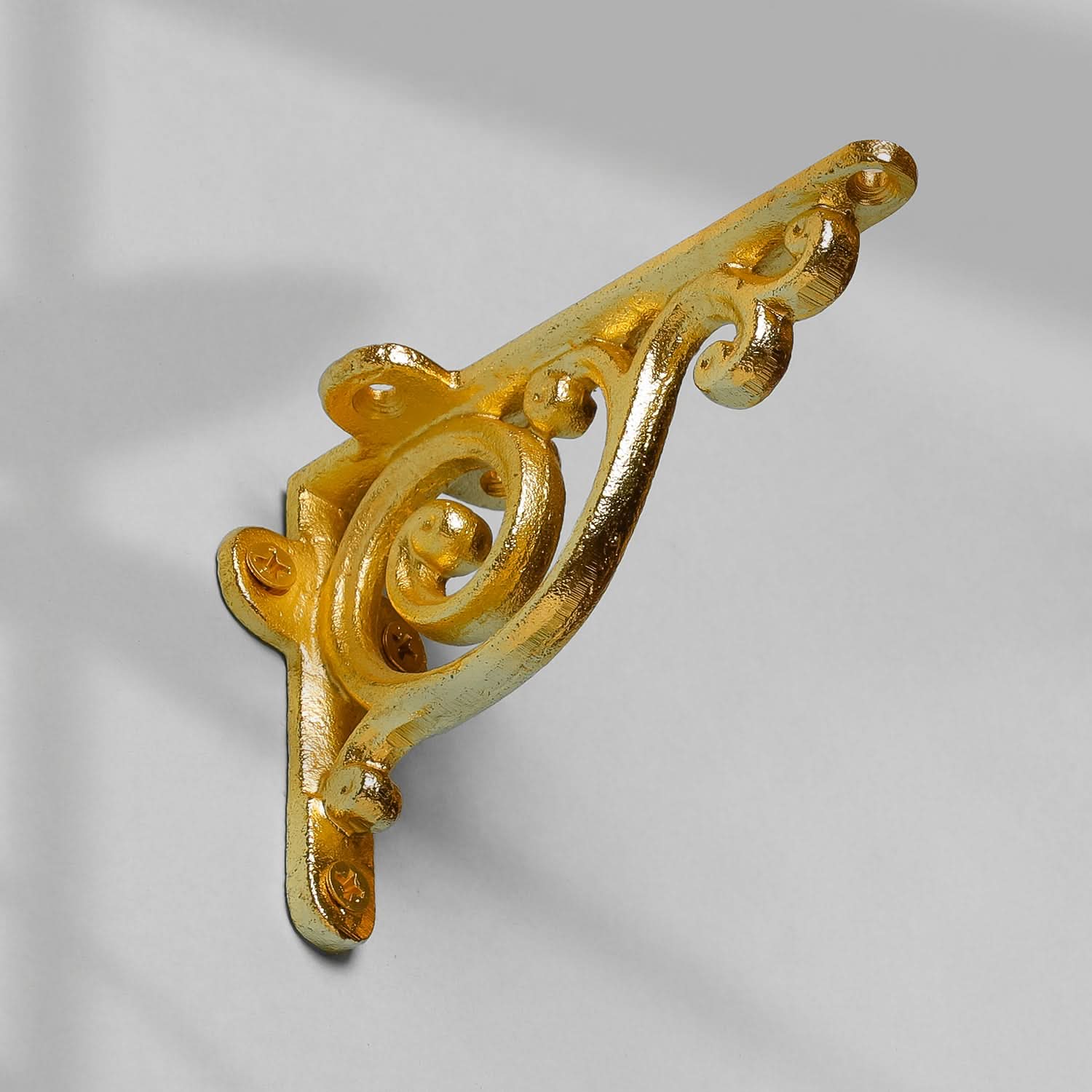 Golden Victorian Swirl Wall Bracket