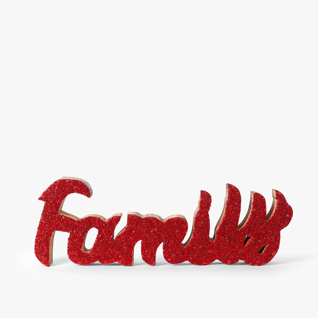 Bedazzled 'FAMILY' Word Accent