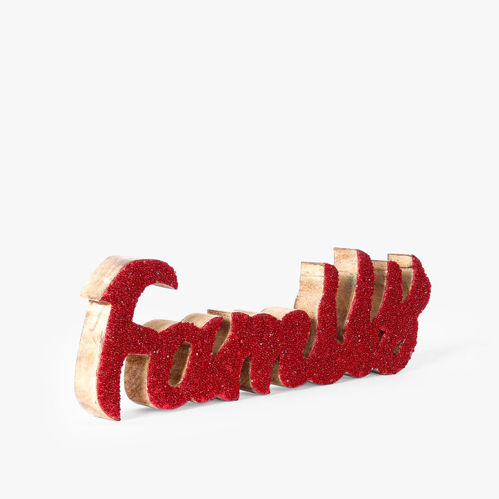 Bedazzled 'FAMILY' Word Accent