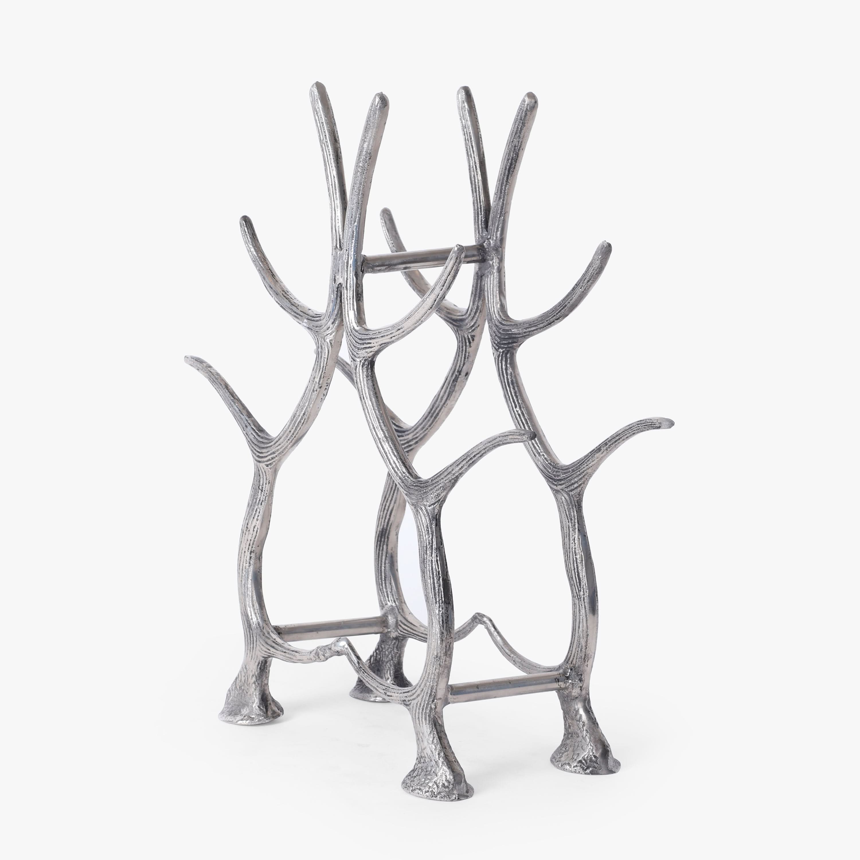Antler Wine Bottle Holder for Bar Counter, Dining Table and Kitchen Decor