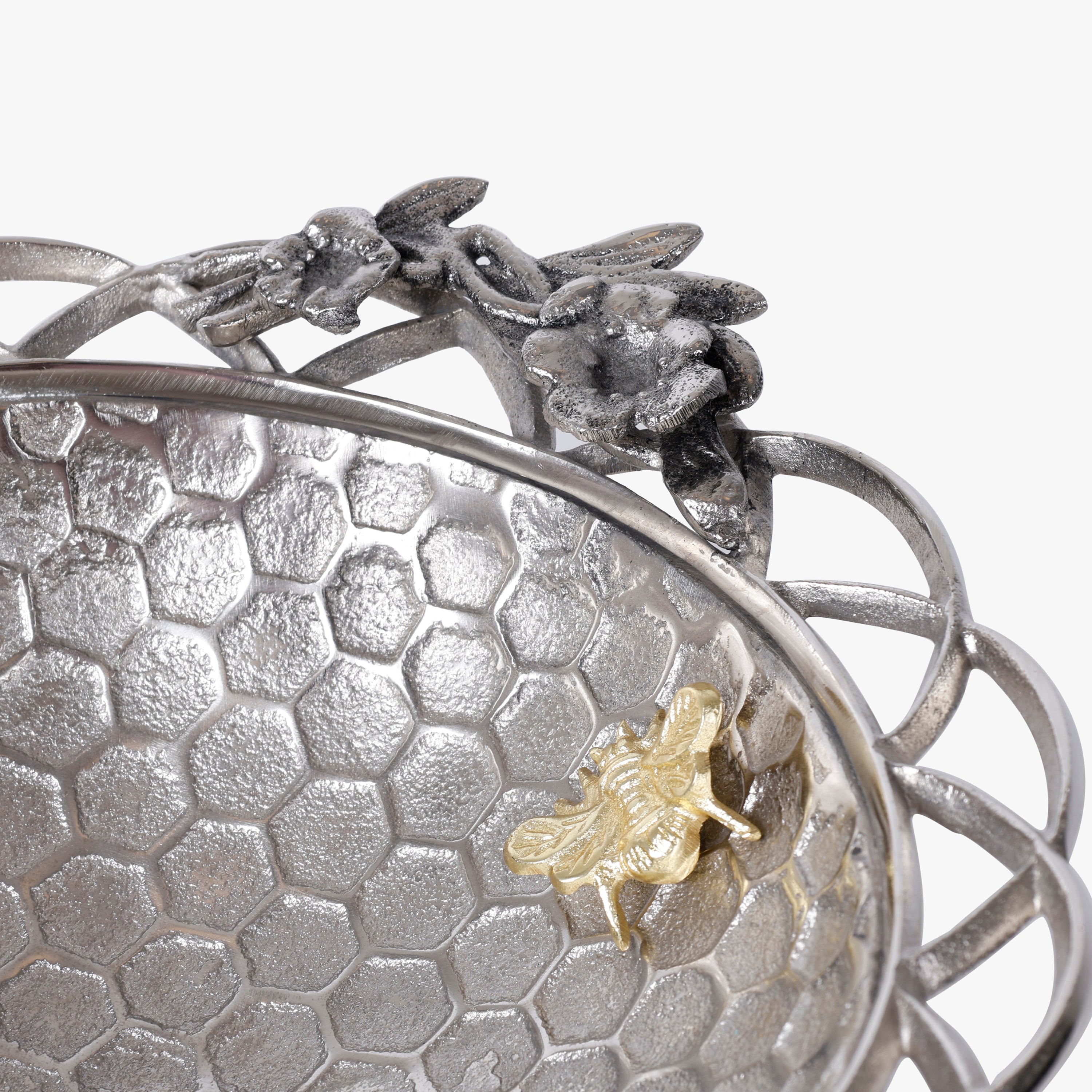 Honeycomb Decorative Bowl for Table Decor, Fruit Display and Festive Serving