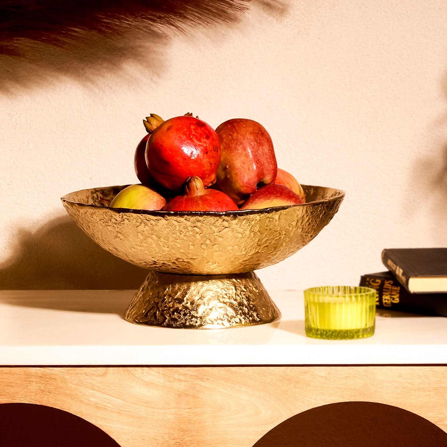 Gold Hammered Metal Bowl