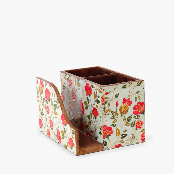 Enchanted Bloom Enamel Organizer