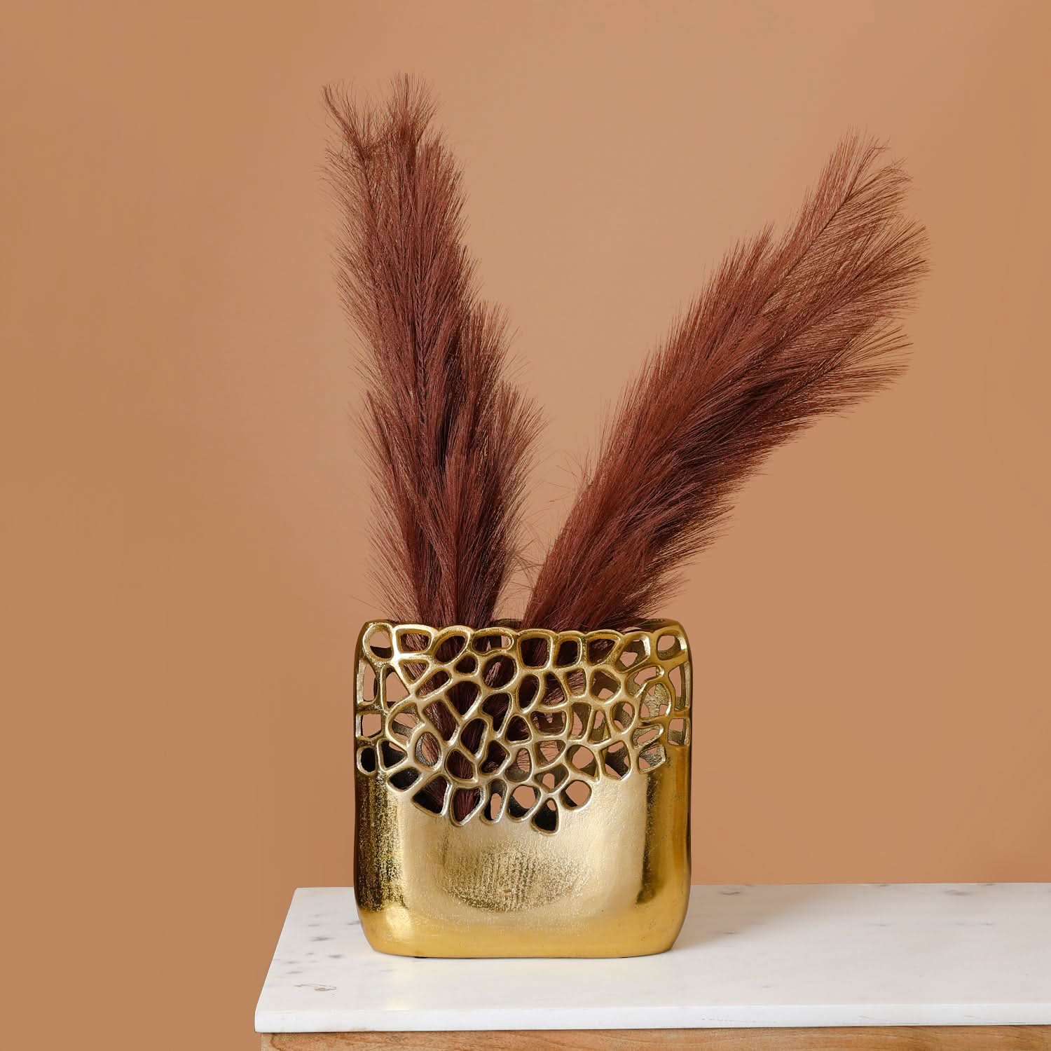 Inkwell Enigma Golden Flower Vase