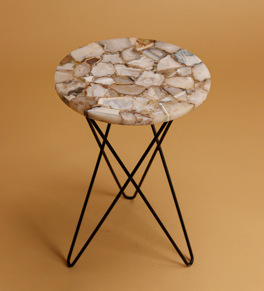 Ecstasy Agate Accent Table