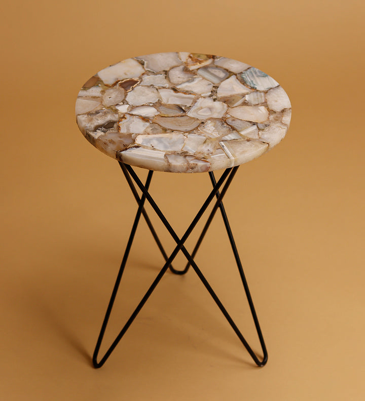 Ecstasy Agate Accent Table