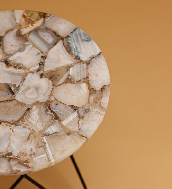 Ecstasy Agate Accent Table