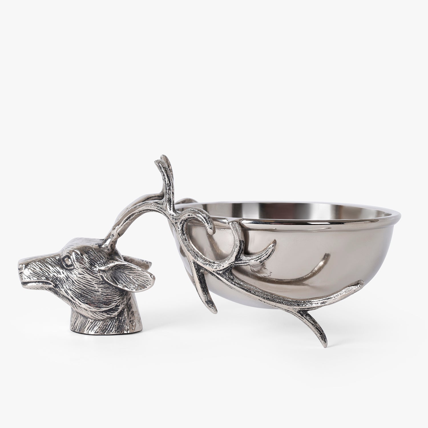 Deer Head Bowl for Table Decor, Dry Fruit Serving and Festive Styling