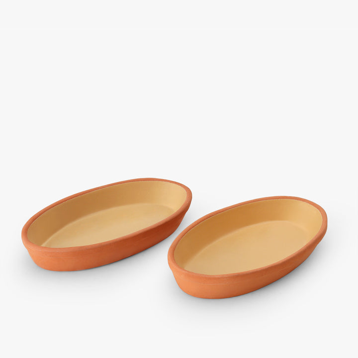 Terracotta Oval Plate Set