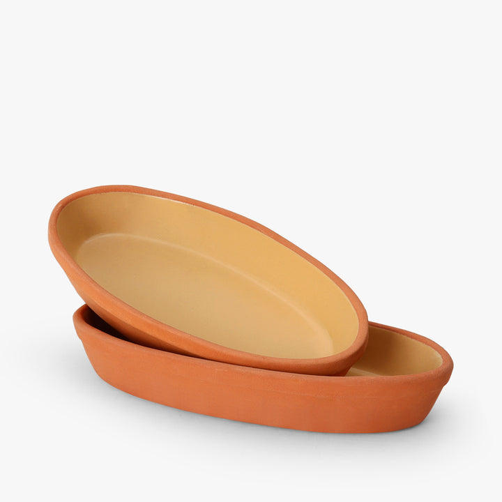 Terracotta Oval Plate Set