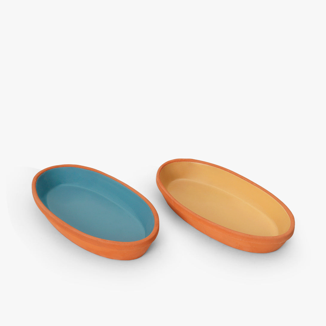 Terracotta Oval Plate Set - Small