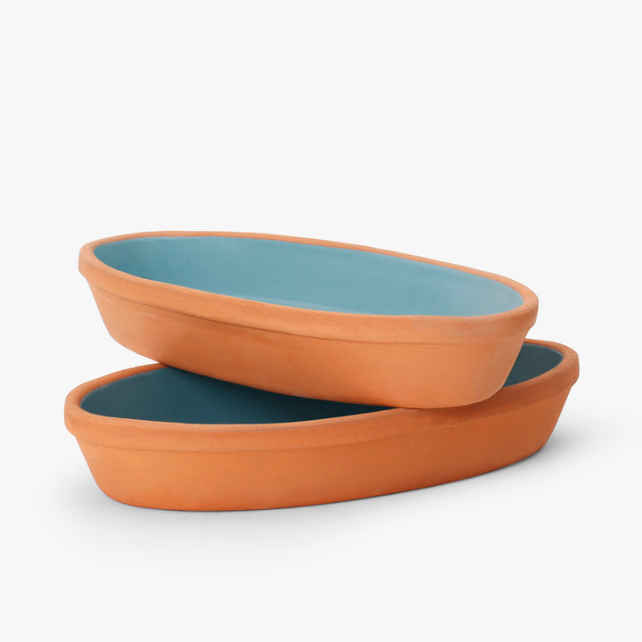 Terracotta Oval Plate Set
