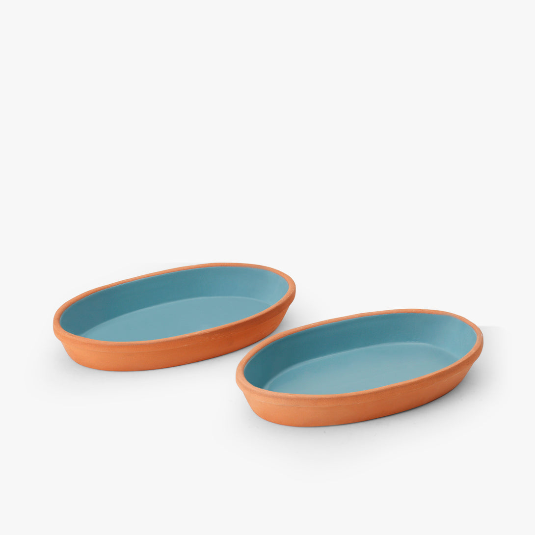 Terracotta Oval Plate Set