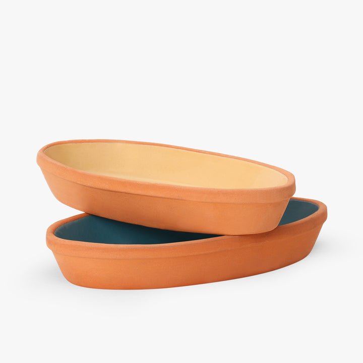 Terracotta Oval Plate Set